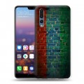 Дизайнерский силиконовый с усиленными углами чехол для Huawei P20 Pro Флаг Дагестана