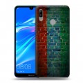 Дизайнерский пластиковый чехол для Huawei Y6 (2019) Флаг Дагестана