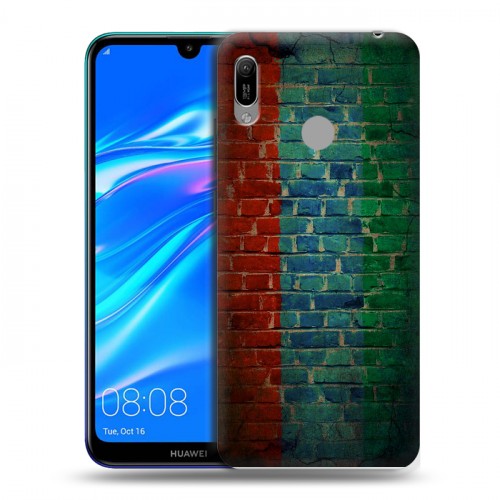 Дизайнерский пластиковый чехол для Huawei Y6 (2019) Флаг Дагестана