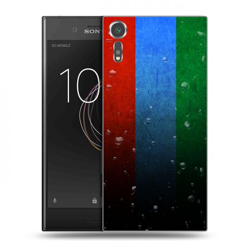 Дизайнерский пластиковый чехол для Sony Xperia XZs Флаг Дагестана