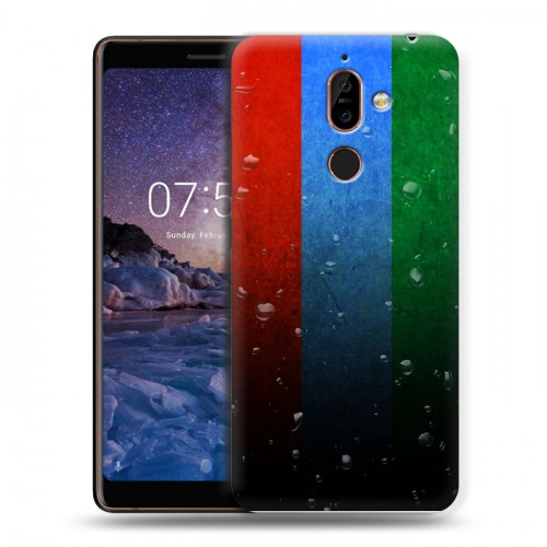 Дизайнерский пластиковый чехол для Nokia 7 Plus Флаг Дагестана