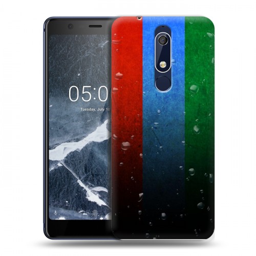 Дизайнерский пластиковый чехол для Nokia 5.1 Флаг Дагестана