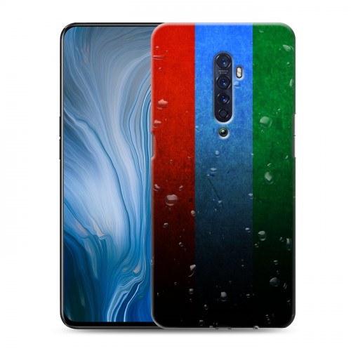 Дизайнерский пластиковый чехол для OPPO Reno2 Z Флаг Дагестана