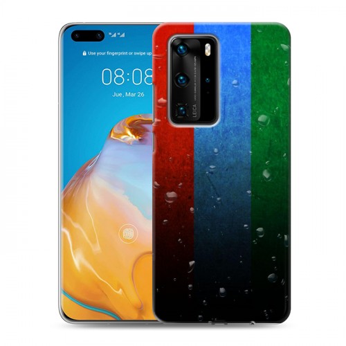 Дизайнерский пластиковый чехол для Huawei P40 Pro Флаг Дагестана