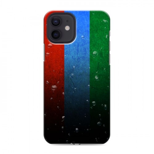 Дизайнерский силиконовый чехол для Iphone 12 Флаг Дагестана