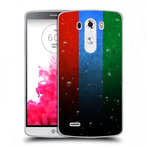 Дизайнерский пластиковый чехол для LG G3 (Dual-LTE) Флаг Дагестана