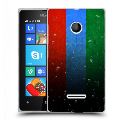Дизайнерский пластиковый чехол для Microsoft Lumia 435 Флаг Дагестана