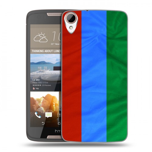 Дизайнерский пластиковый чехол для HTC Desire 828 Флаг Дагестана