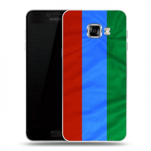 Дизайнерский пластиковый чехол для Samsung Galaxy C5 Флаг Дагестана