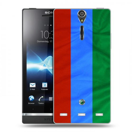 Дизайнерский пластиковый чехол для Sony Xperia S Флаг Дагестана