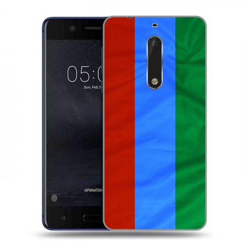 Дизайнерский пластиковый чехол для Nokia 5 Флаг Дагестана