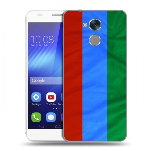 Дизайнерский пластиковый чехол для Huawei Honor 6C Флаг Дагестана