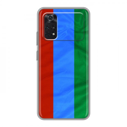 Дизайнерский силиконовый чехол для Xiaomi Poco M4 Pro 4G Флаг Дагестана