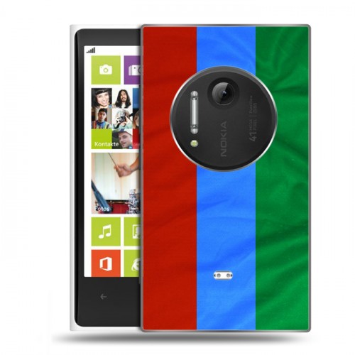 Дизайнерский пластиковый чехол для Nokia Lumia 1020 Флаг Дагестана