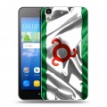 Дизайнерский пластиковый чехол для Huawei Y6 Флаг Ингушетии