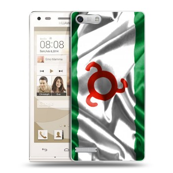 Дизайнерский силиконовый чехол для Huawei Ascend G6 Флаг Ингушетии (на заказ)