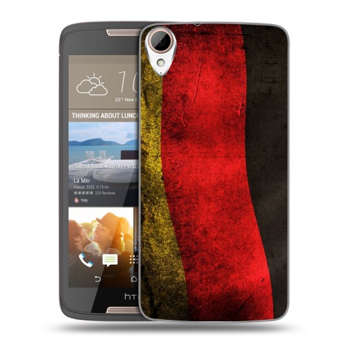 Дизайнерский пластиковый чехол для HTC Desire 828 Флаг Германии