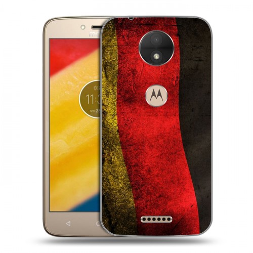 Дизайнерский пластиковый чехол для Motorola Moto C Флаг Германии