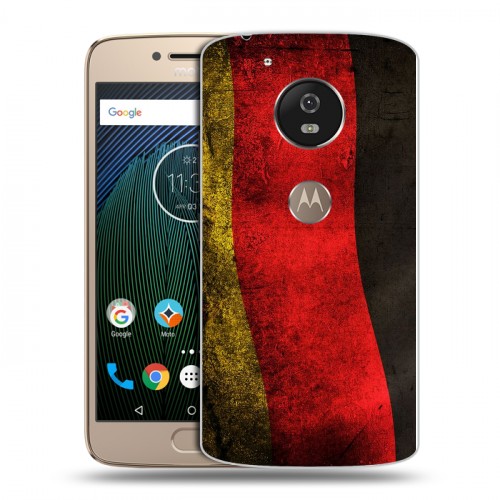 Дизайнерский силиконовый чехол для Motorola Moto G5s Флаг Германии