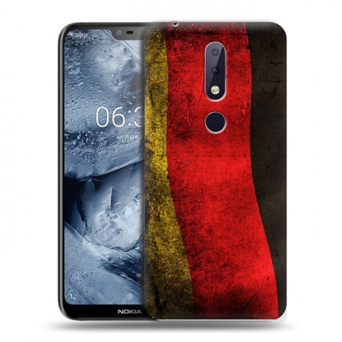 Дизайнерский пластиковый чехол для Nokia 6.1 Plus Флаг Германии