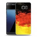 Дизайнерский пластиковый чехол для Samsung Galaxy Note 7 Флаг Германии