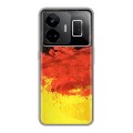 Дизайнерский силиконовый с усиленными углами чехол для Realme GT3 Флаг Германии