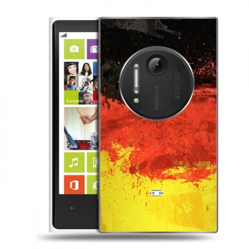 Дизайнерский силиконовый чехол для Nokia Lumia 1020 Флаг Германии