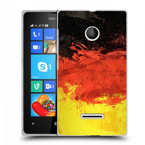 Дизайнерский пластиковый чехол для Microsoft Lumia 435 Флаг Германии