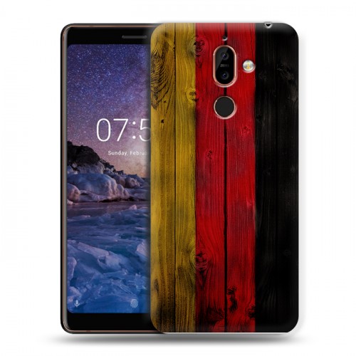 Дизайнерский пластиковый чехол для Nokia 7 Plus Флаг Германии