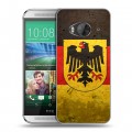 Дизайнерский силиконовый чехол для HTC One ME Флаг Германии