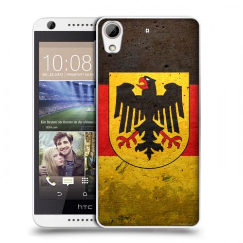 Дизайнерский силиконовый чехол для HTC Desire 626 Флаг Германии