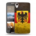 Дизайнерский силиконовый чехол для HTC Desire 828 Флаг Германии