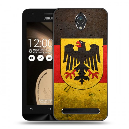 Дизайнерский пластиковый чехол для ASUS ZenFone Go 4.5 Флаг Германии