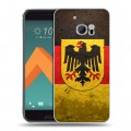 Дизайнерский пластиковый чехол для HTC 10 Флаг Германии