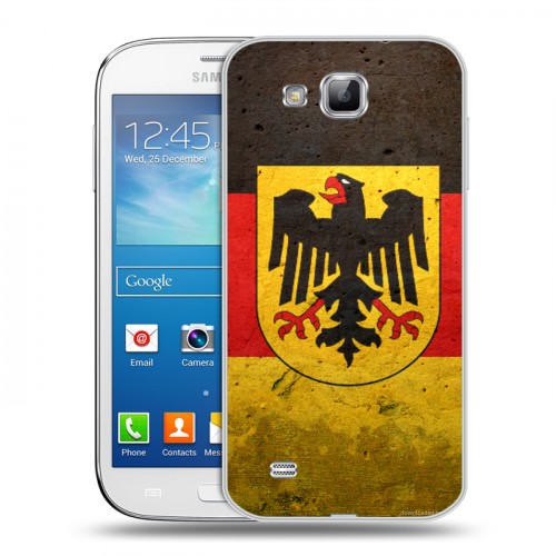 Дизайнерский пластиковый чехол для Samsung Galaxy Premier Флаг Германии