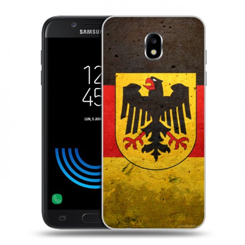Дизайнерский пластиковый чехол для Samsung Galaxy J5 (2017) Флаг Германии