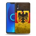 Дизайнерский силиконовый чехол для Alcatel 5V Флаг Германии