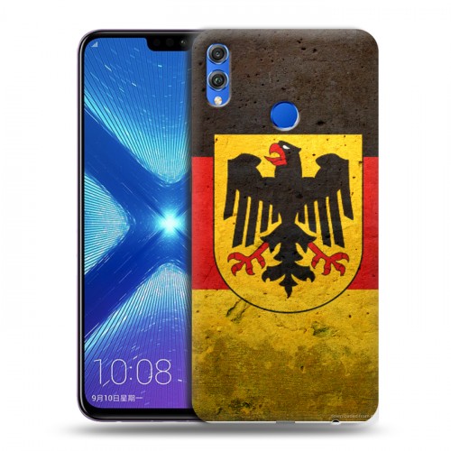 Дизайнерский силиконовый чехол для Huawei Honor 8X Флаг Германии