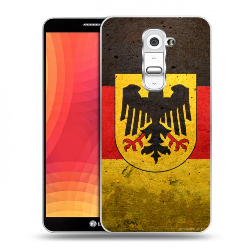 Дизайнерский силиконовый чехол для LG Optimus G2 Флаг Германии