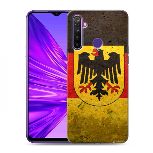 Дизайнерский силиконовый чехол для Realme 5 Флаг Германии