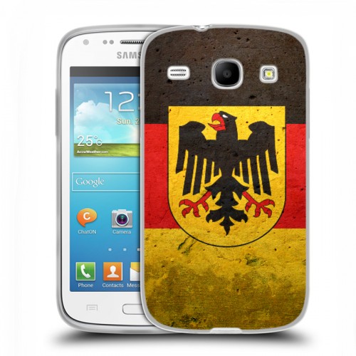 Дизайнерский силиконовый чехол для Samsung Galaxy Core Флаг Германии