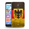 Дизайнерский пластиковый чехол для Nokia Lumia 1320 Флаг Германии