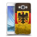 Дизайнерский пластиковый чехол для Samsung Galaxy A5 Флаг Германии