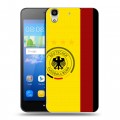 Дизайнерский пластиковый чехол для Huawei Y6 Флаг Германии