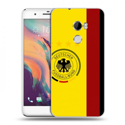 Дизайнерский пластиковый чехол для HTC One X10 Флаг Германии
