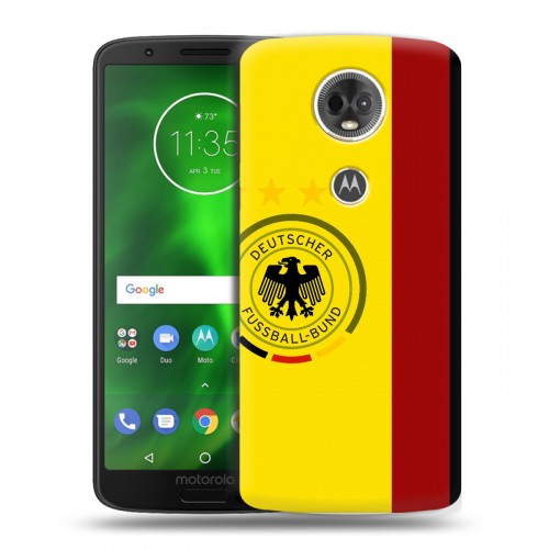 Дизайнерский пластиковый чехол для Motorola Moto E5 Plus Флаг Германии