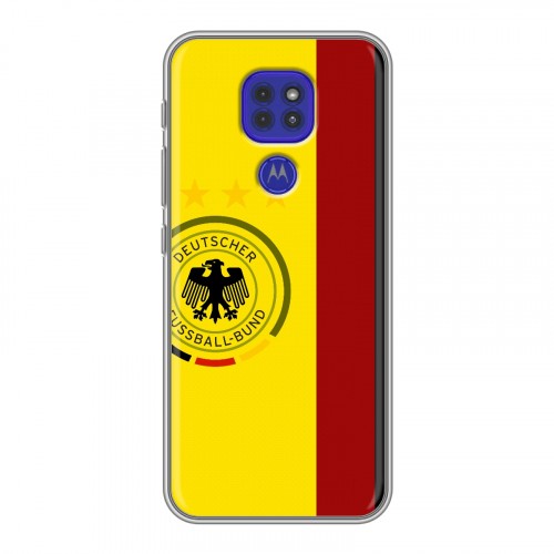 Дизайнерский силиконовый чехол для Motorola Moto G9 Play Флаг Германии