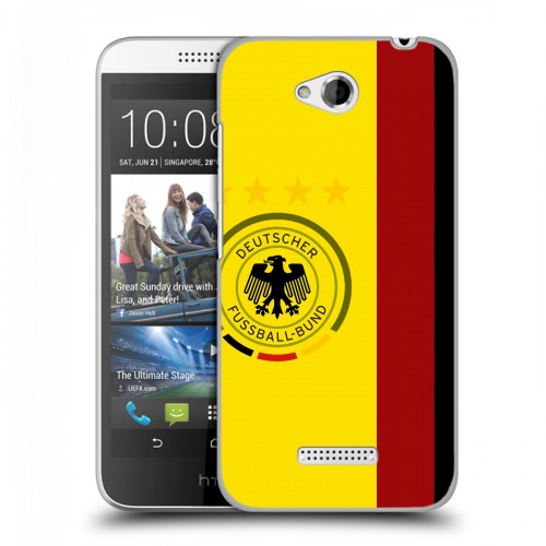 Дизайнерский силиконовый чехол для HTC Desire 616 Флаг Германии