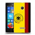 Дизайнерский пластиковый чехол для Microsoft Lumia 435 Флаг Германии