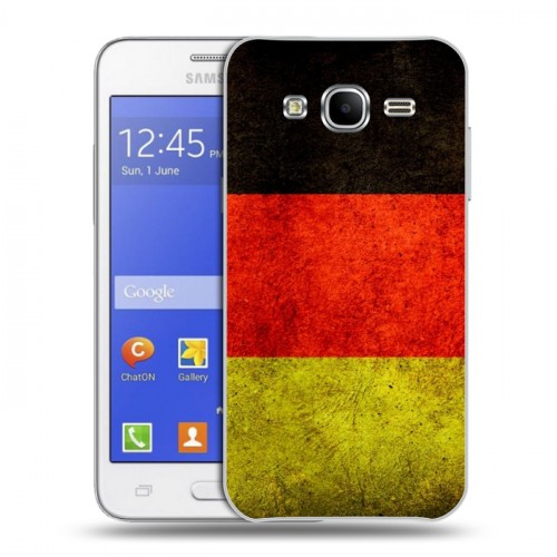 Дизайнерский пластиковый чехол для Samsung Galaxy J7 Флаг Германии